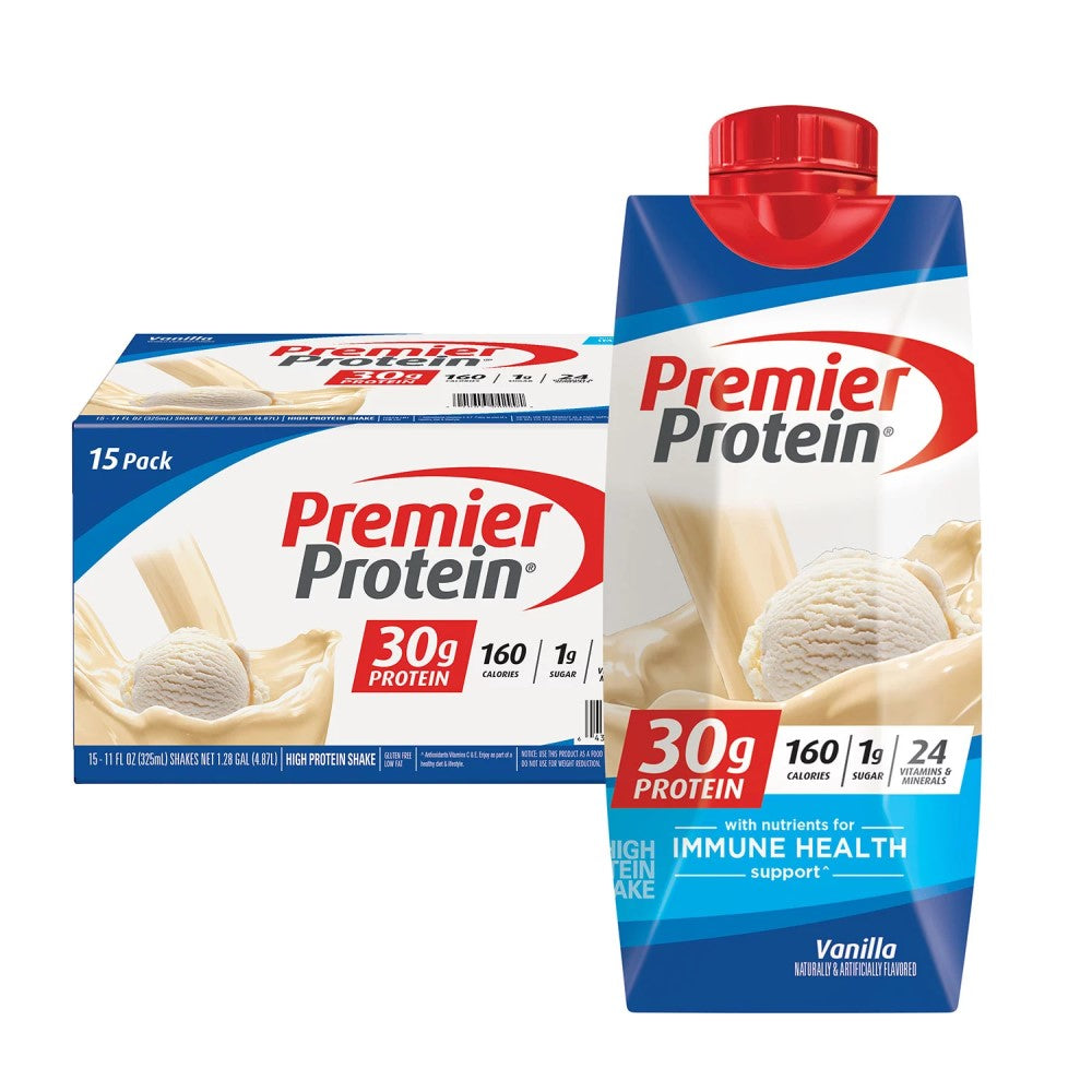 Bebidas Premier Protein 15 Und 30g Protein Vainilla 4.87L