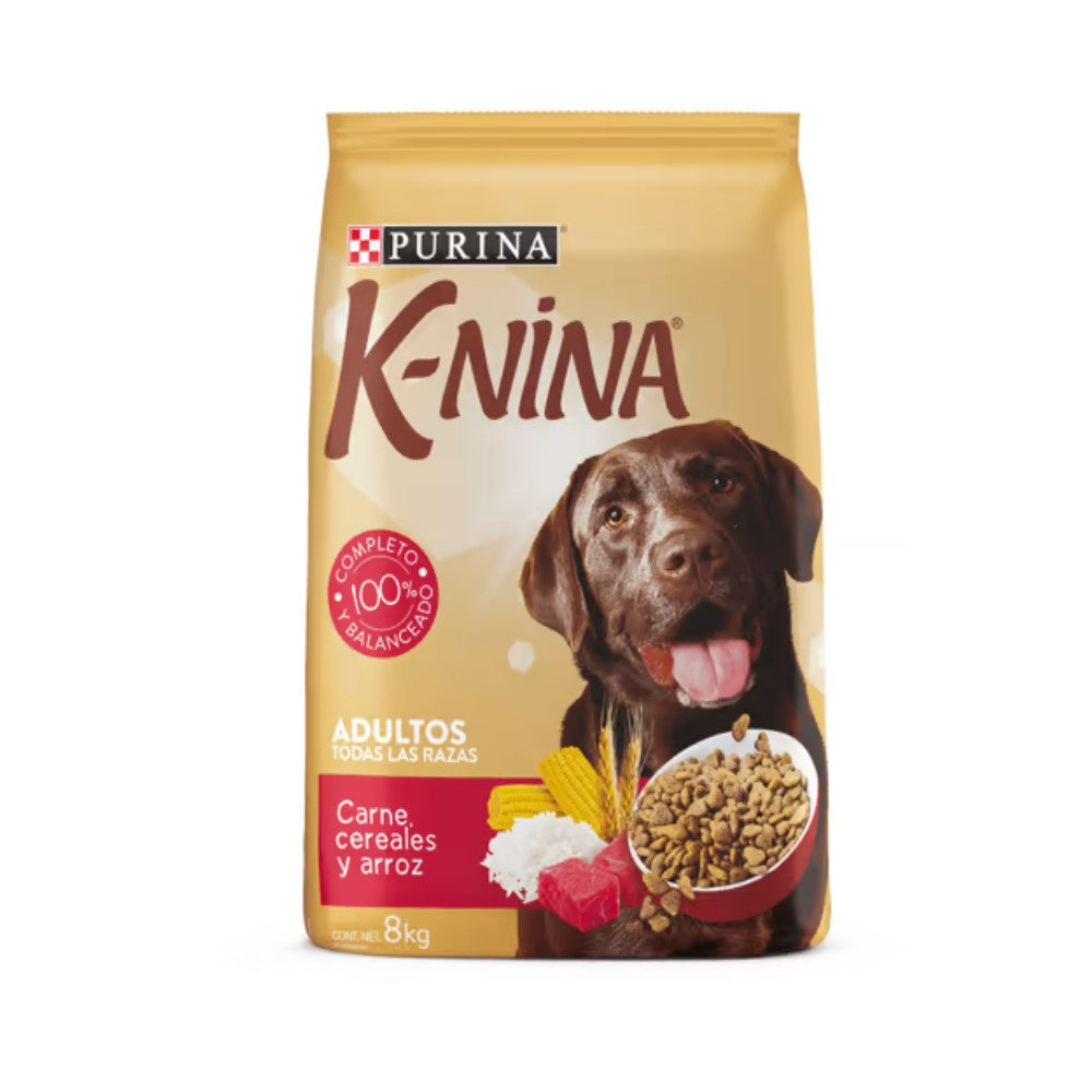 Purina K-Nina Adulto Carne Cereales y Arroz 8kg
