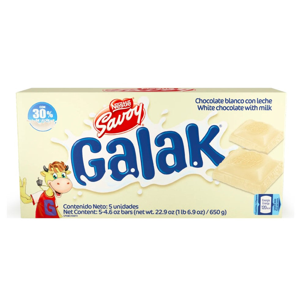 Chocolates Galak Extra Grande 5und 650g Total