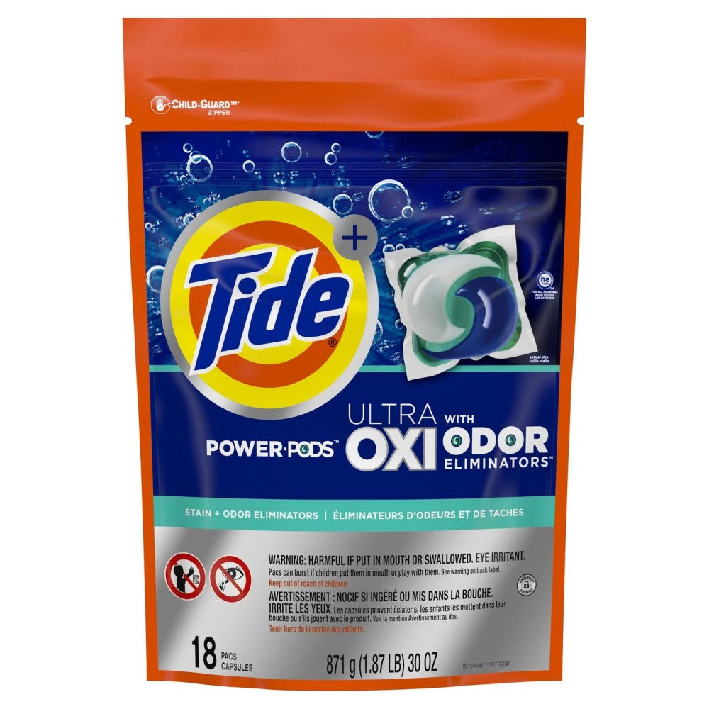 Tide Power Pods Ultra Oxi Odor 18pacs 871g