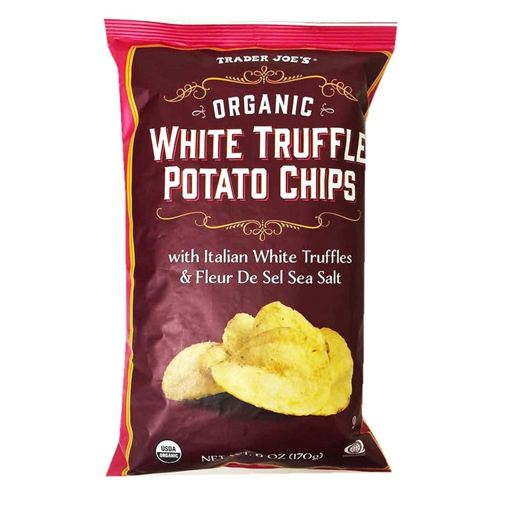 Trader Joe's Potato Chips White Truffle, Fleur De Sel Sea Salt 170g