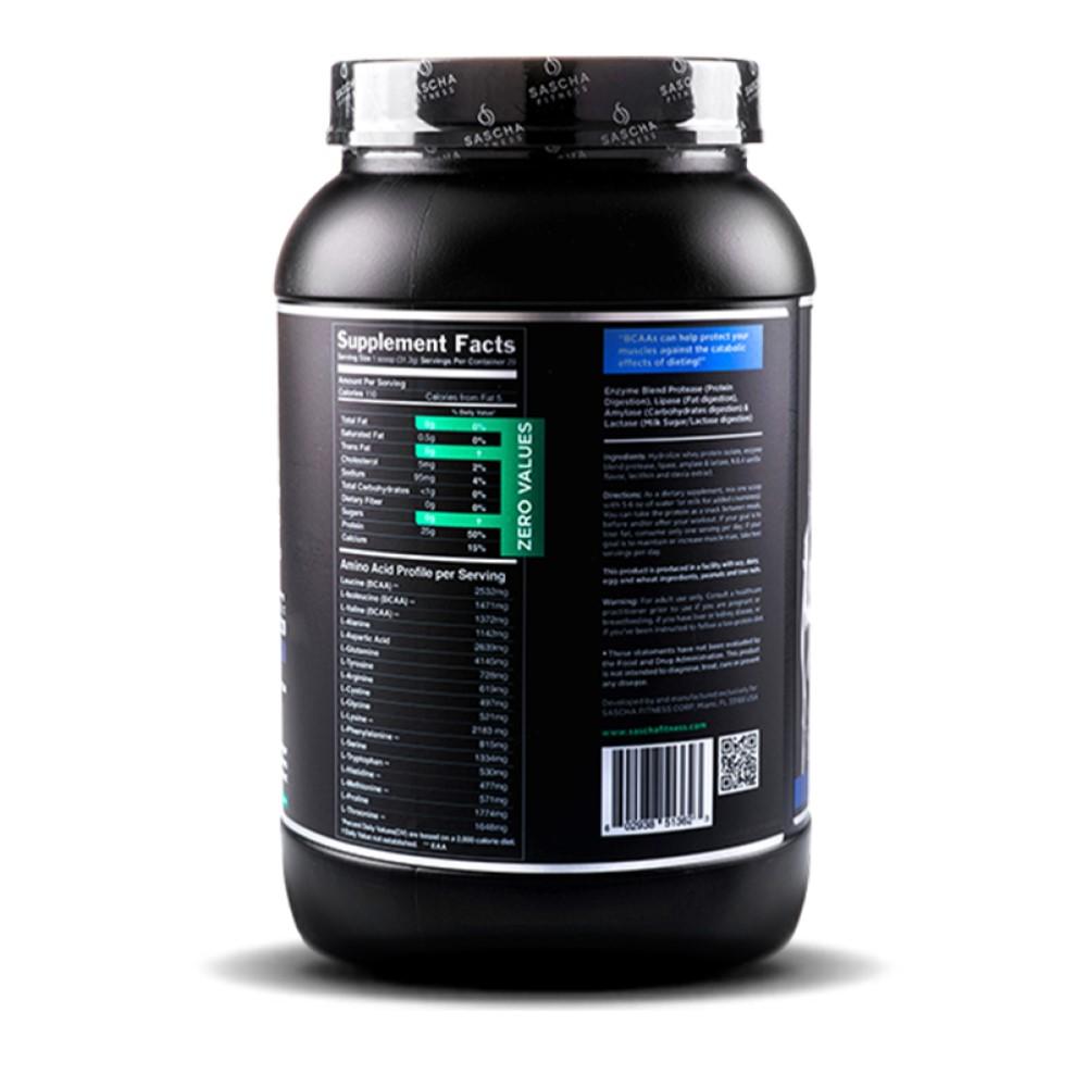 Whey Protein Hidrolizada Isolate by Sascha Fitness sabor Vainilla 907g - Madison Center