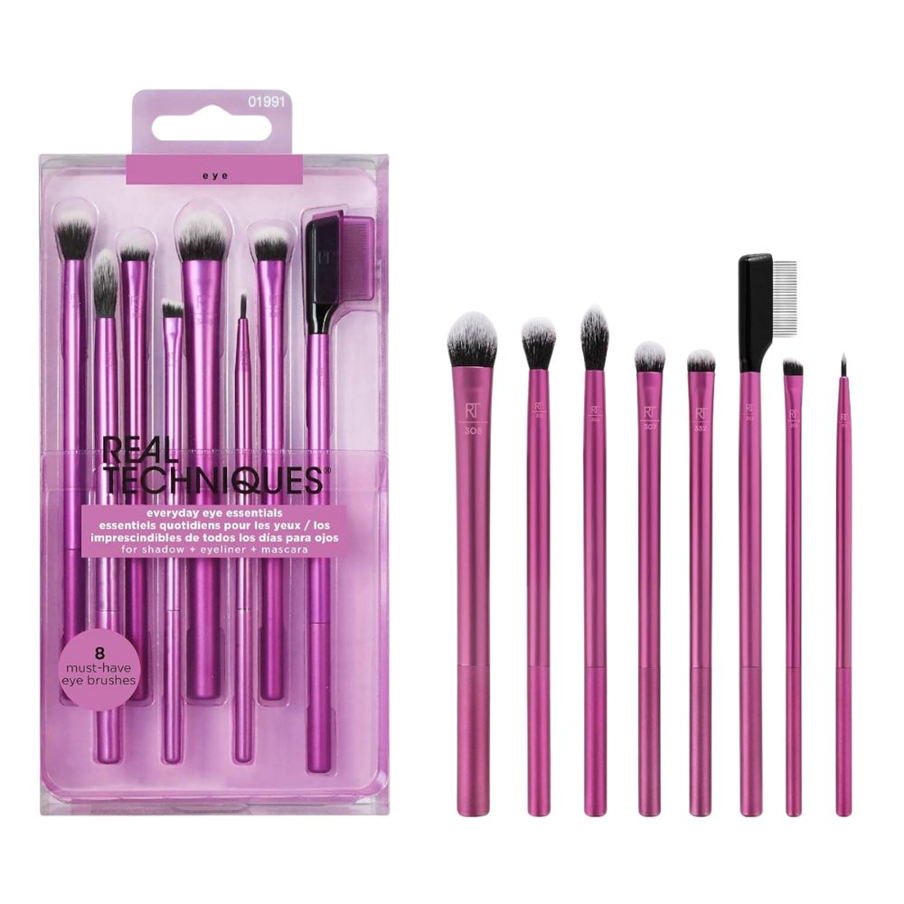 Real Techniques Everyday Eye Brush Essentials Kit 8und