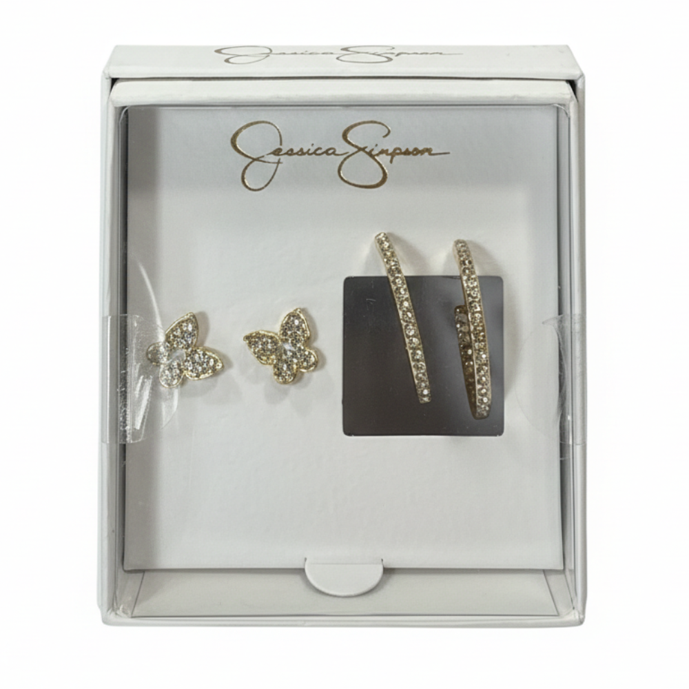 Jessica Simpson Set de Zarcillos 2 Pares