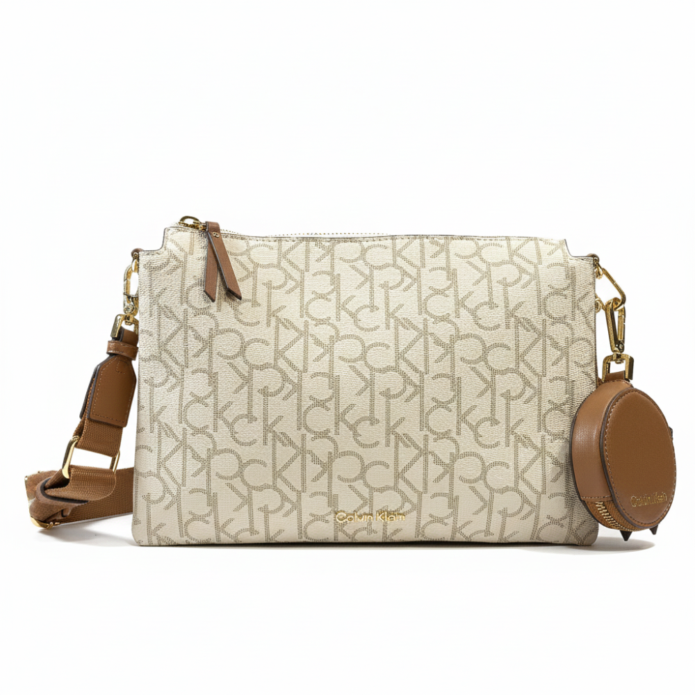 Calvin Klein Cartera Crossbody Vanilla