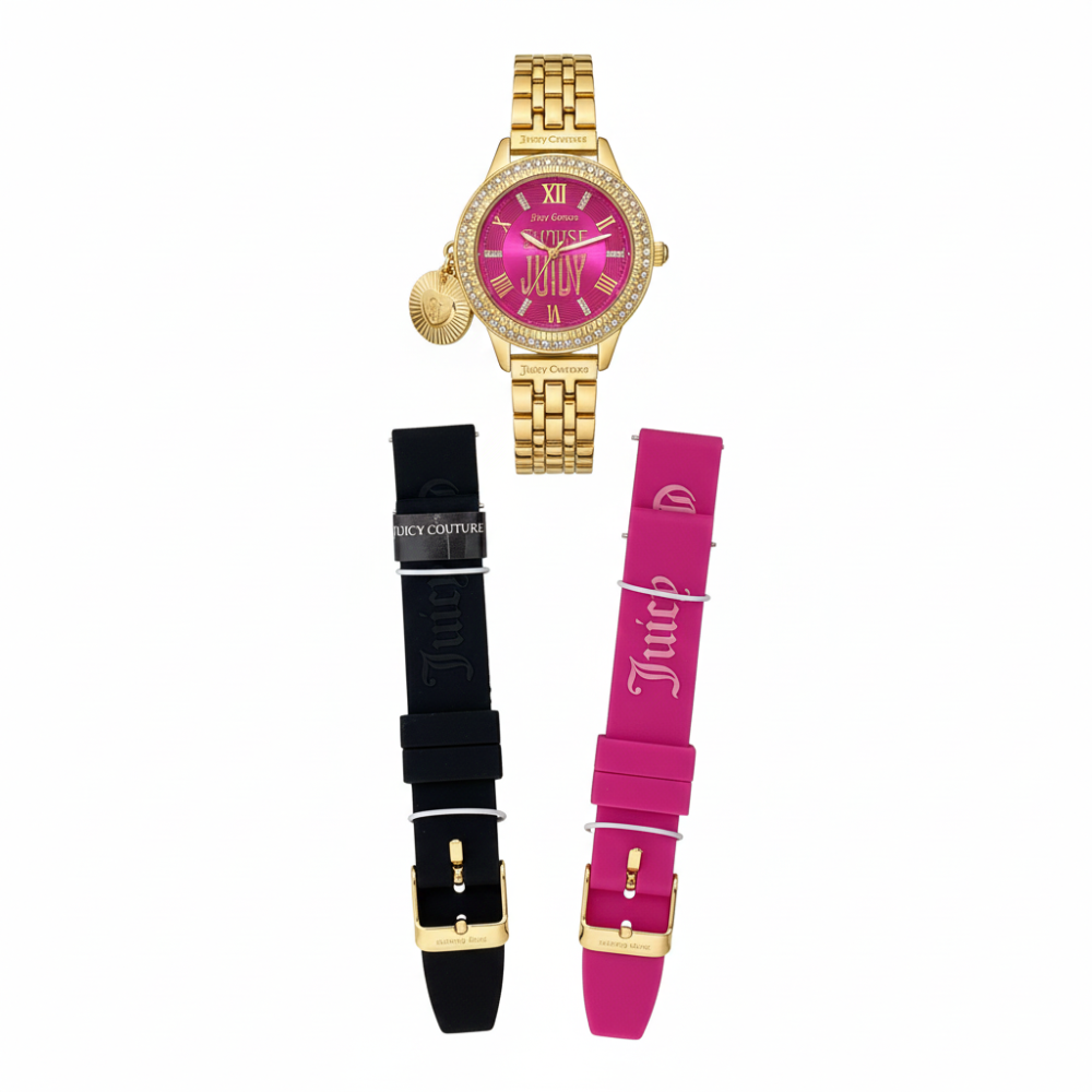 Juiciy Couture Reloj Para Dama Pink Varias Correas