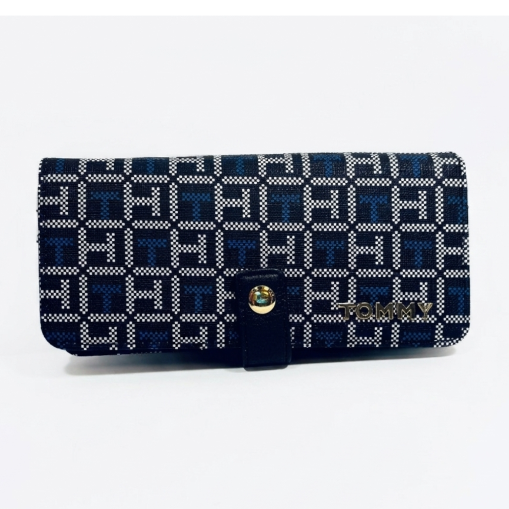 Tommy Hilfiger Monedero Monogram Blue & Black
