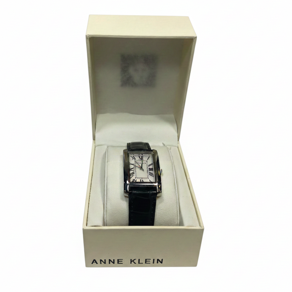 Anne Klein Reloj Para Damas Cuadrado Black