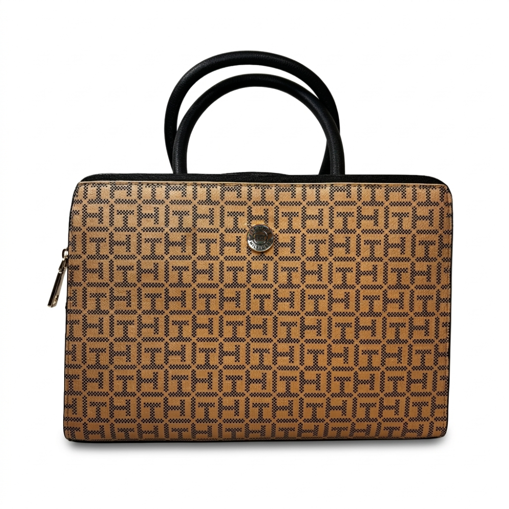 Tommy Hilfiger Cartera Beige & Navy