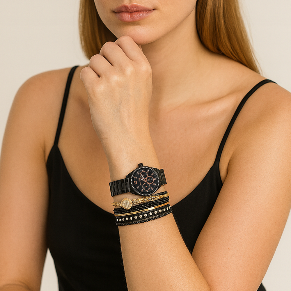 Jessica Carlyle Set De Reloj Y Pulseras