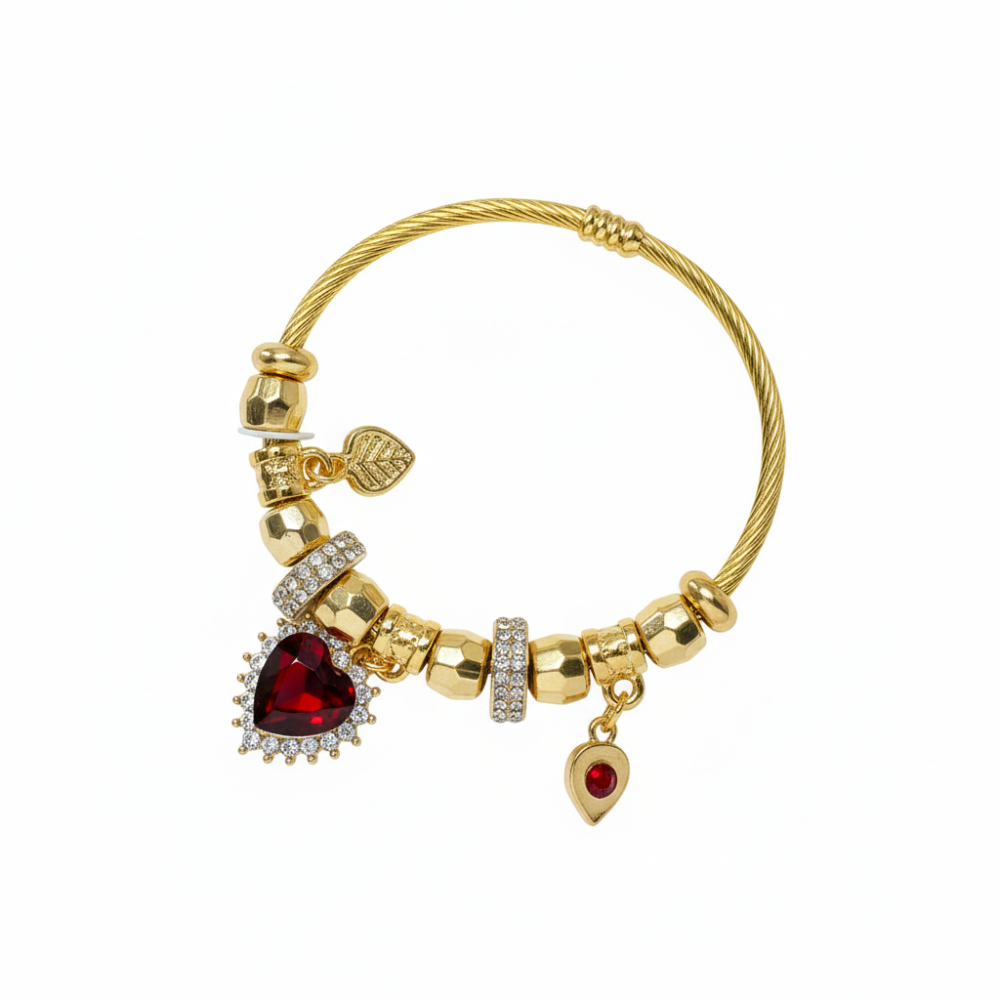 Nine West Pulsera De Corazón Red