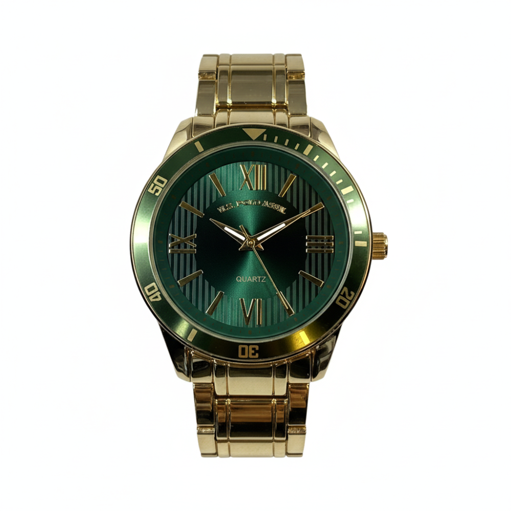 U.S Polo Reloj para Caballeros Gold/Green