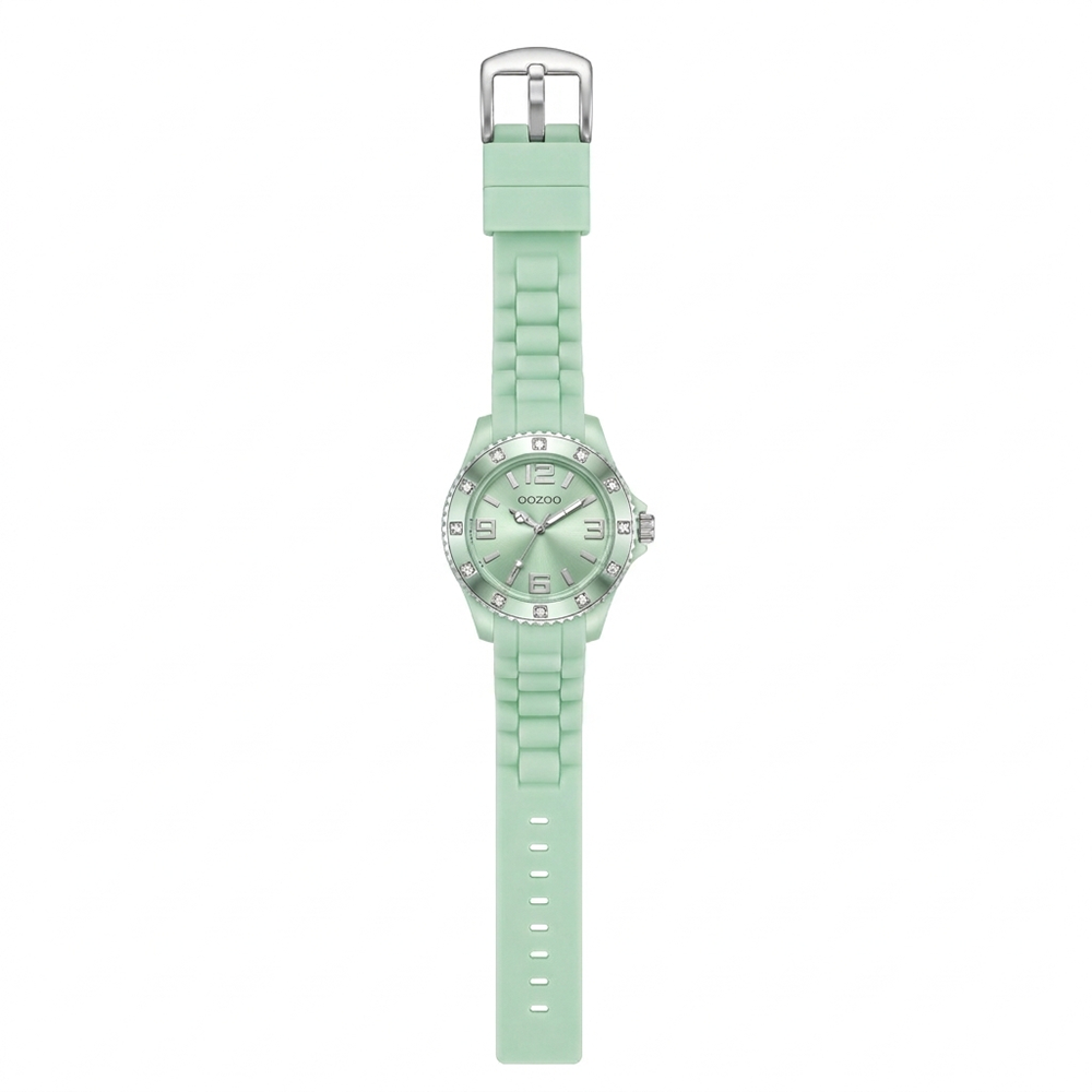 Oozoo Reloj Deportivo Correa De Silicone Para Damas Aqua