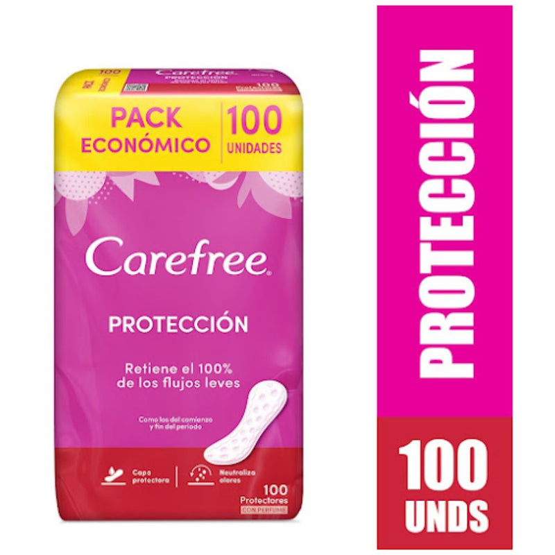 Carefree Protector Diario Con Perfume 100 Und