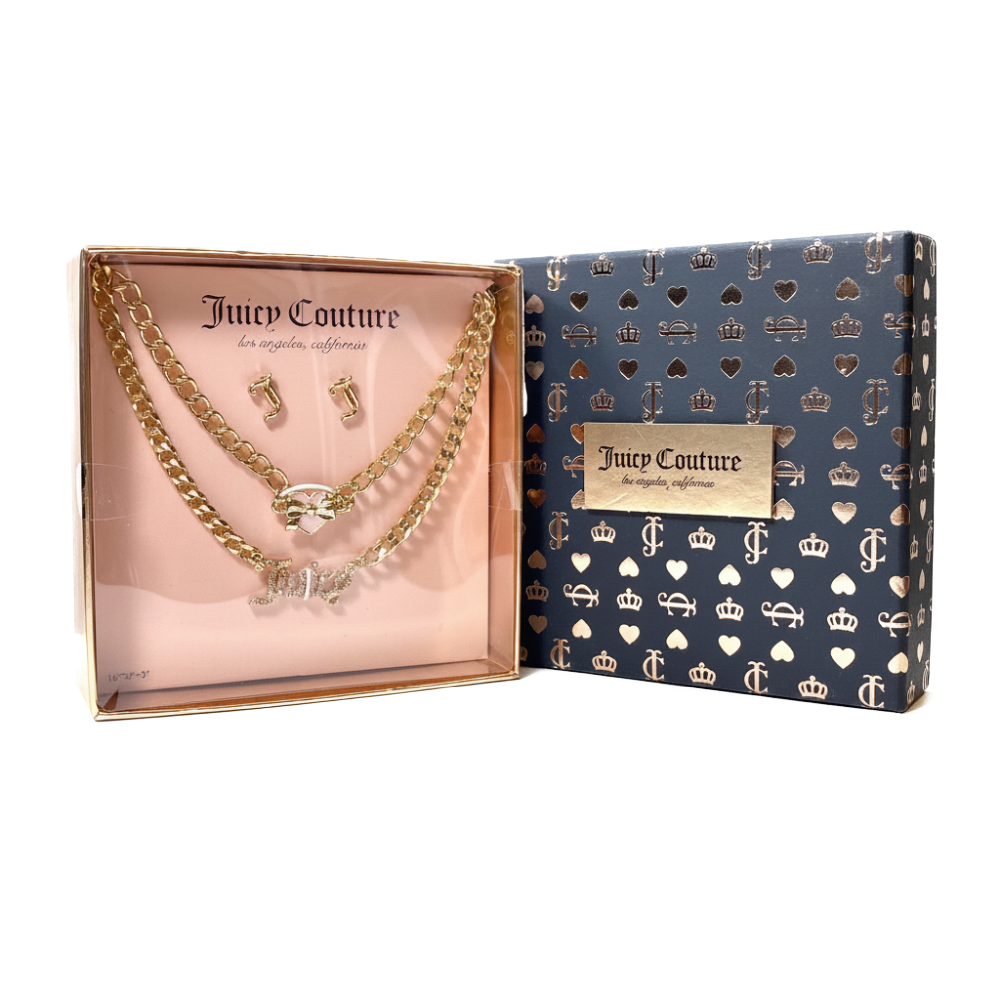 Juicy Couture Set Collar y Zarcillos Juicy