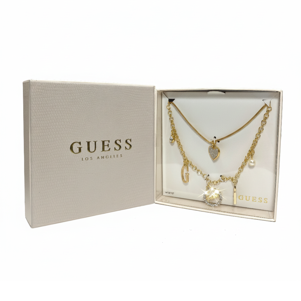 Guess Collar Golden Heart Zirconia