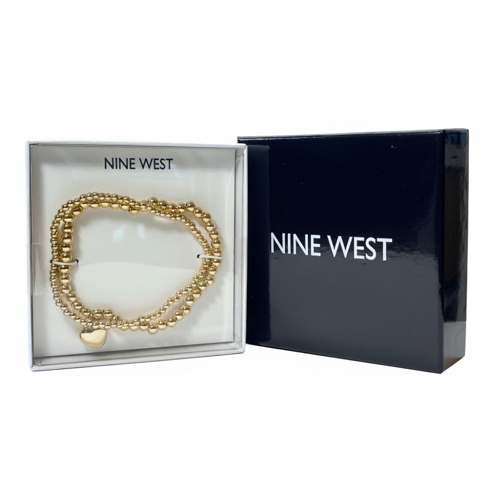 Nine West Set De Pulseras Heart