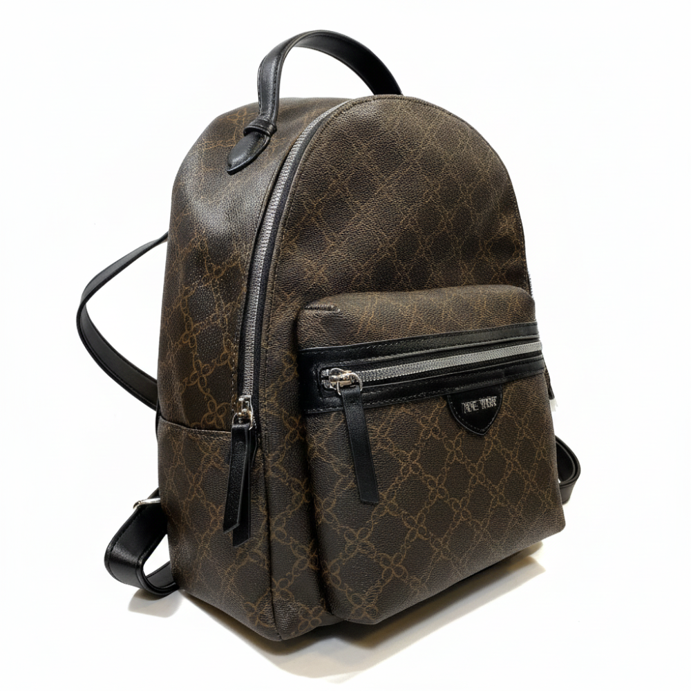 Nine West Bolso Vonetta Brown Logo Black