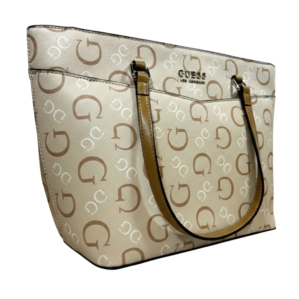 Guess Cartera Tote Grainne Caramel Multi