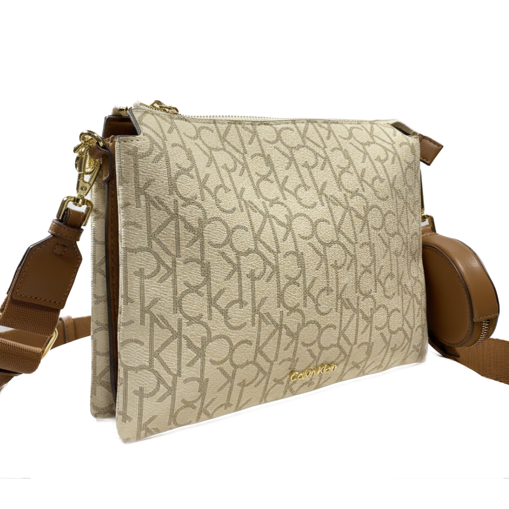 Calvin Klein Cartera Crossbody Vanilla