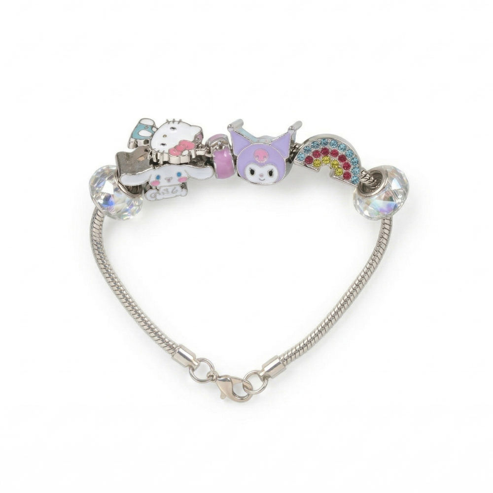 Hello Kitty Pulsera Estilo Pandora Con Dijes Personajes Sanrio