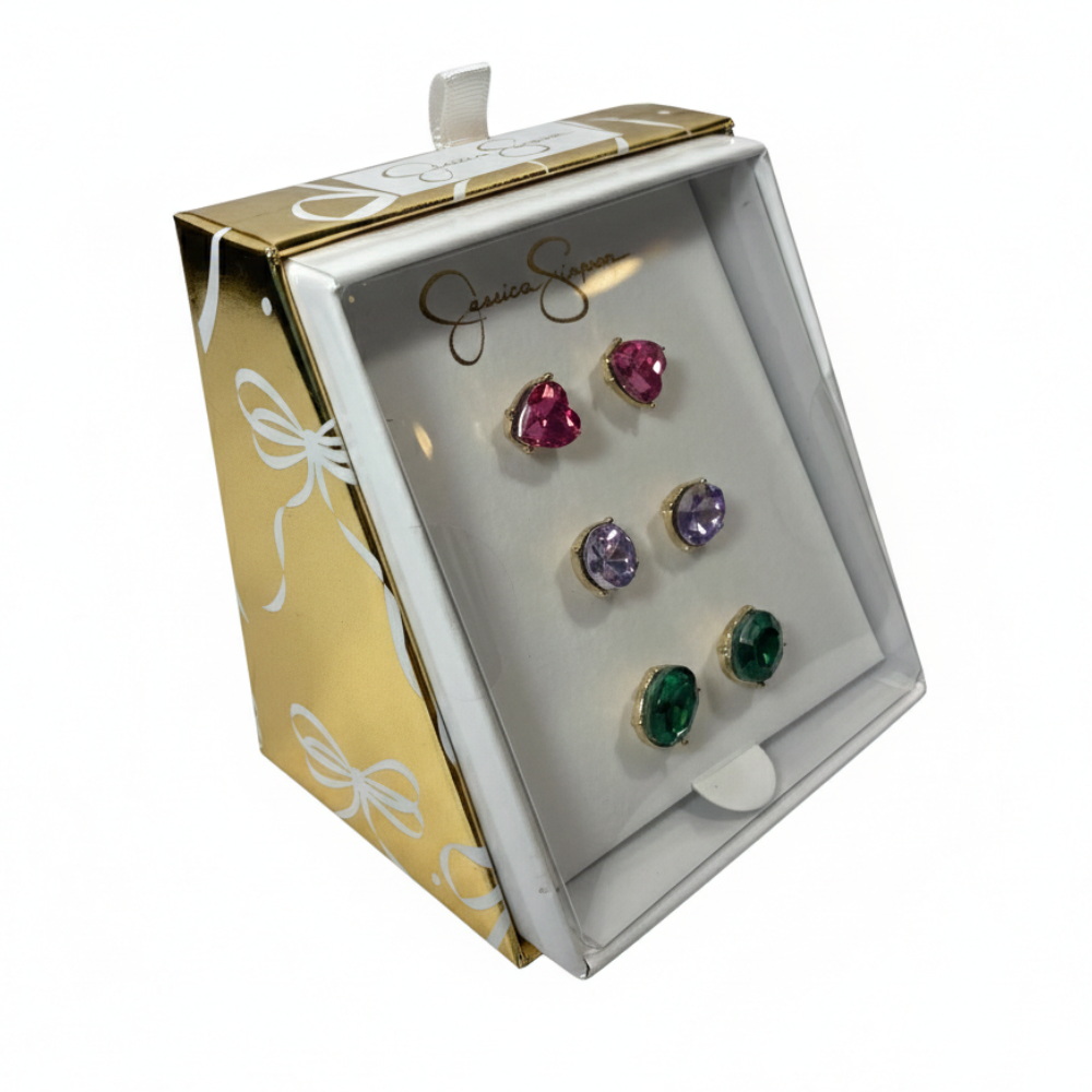 Jessica Simpson Set de Zarcillos 3 Pares