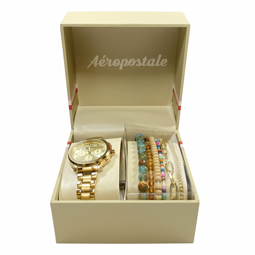 Aeropostale Set De Reloj y Pulseras