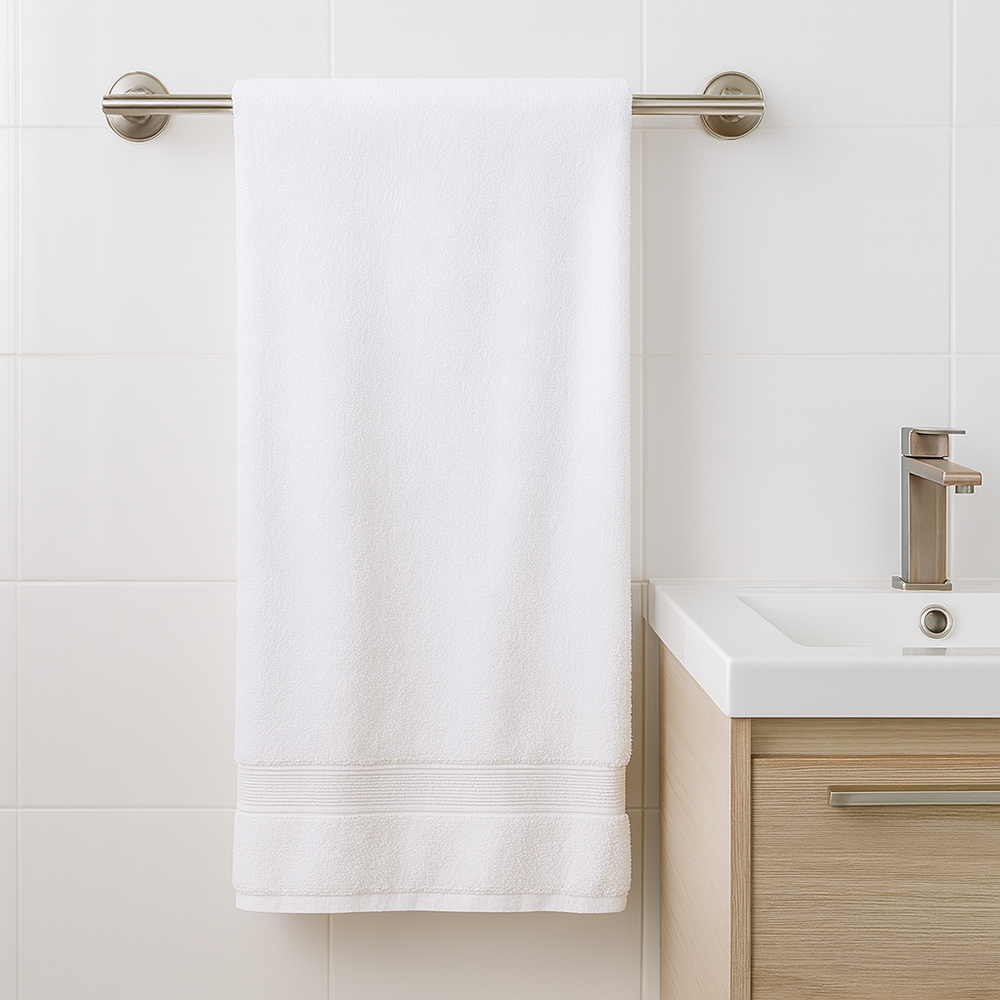 Toalla Calvin Klein Infinite Solid White Sheet Towel 86cm x 163cm