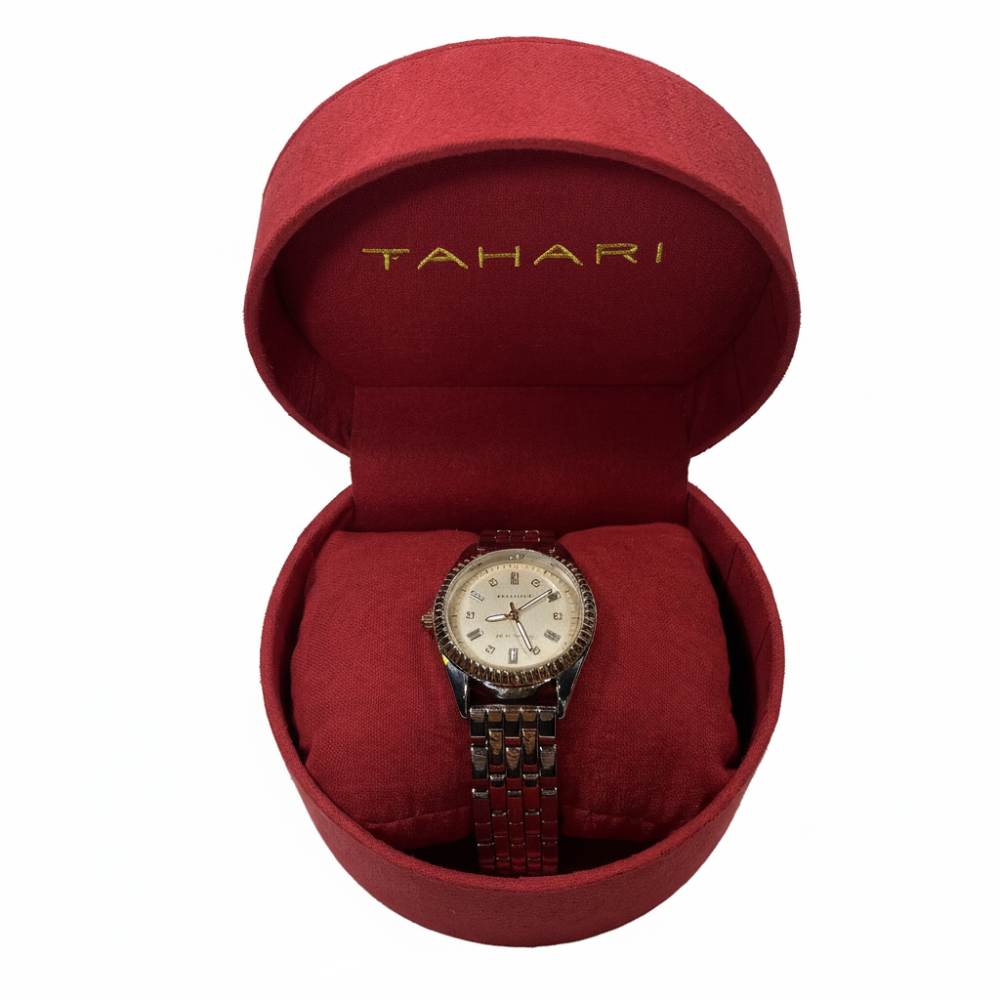 Tahari Reloj Para Damas Platinum