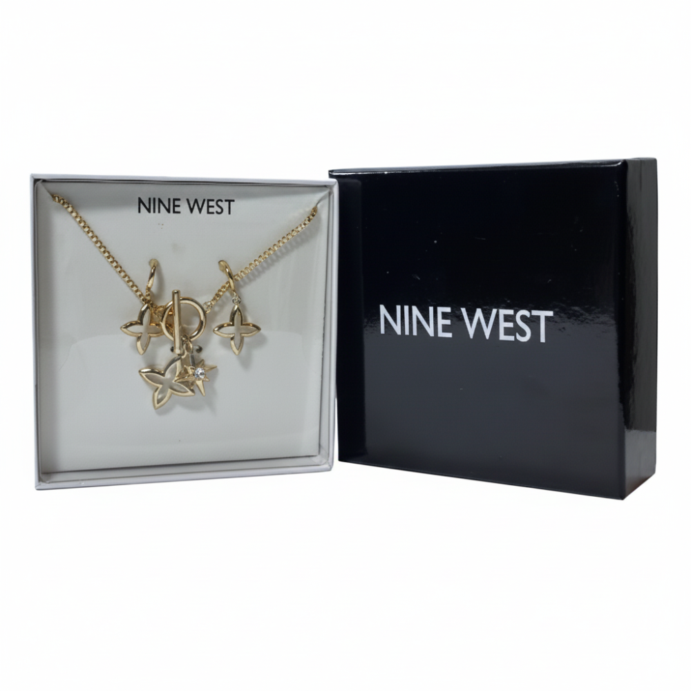 Nine West Set De Collar Y Zarcillos Star