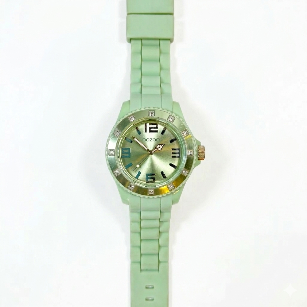 Oozoo Reloj Deportivo Correa De Silicone Para Damas Aqua