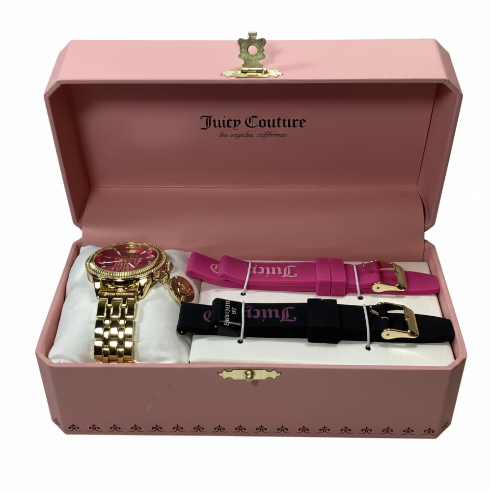 Juiciy Couture Reloj Para Dama Pink Varias Correas