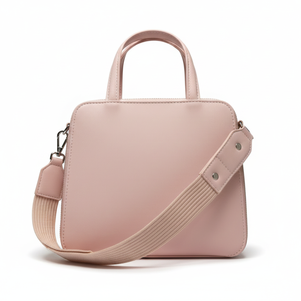 Steve Madden Cartera Bdafnee Linen Pink Satchel