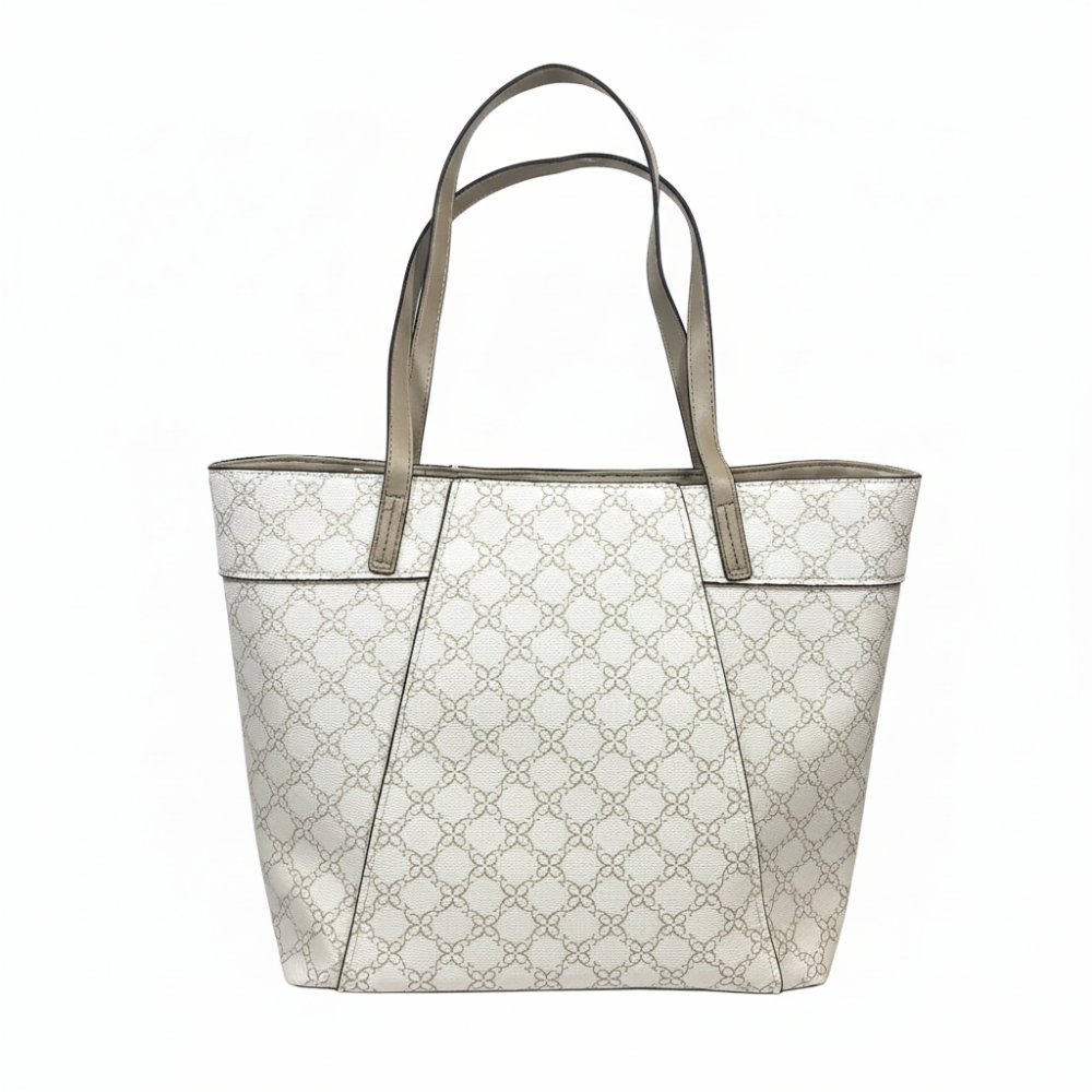 Nine West Cartera Tote Bex White Pumice Logo