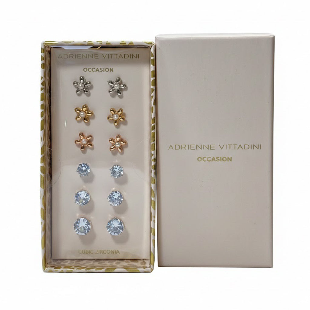 Adrienne Vittadini Set De Zarcillos Occasion 6 Pares