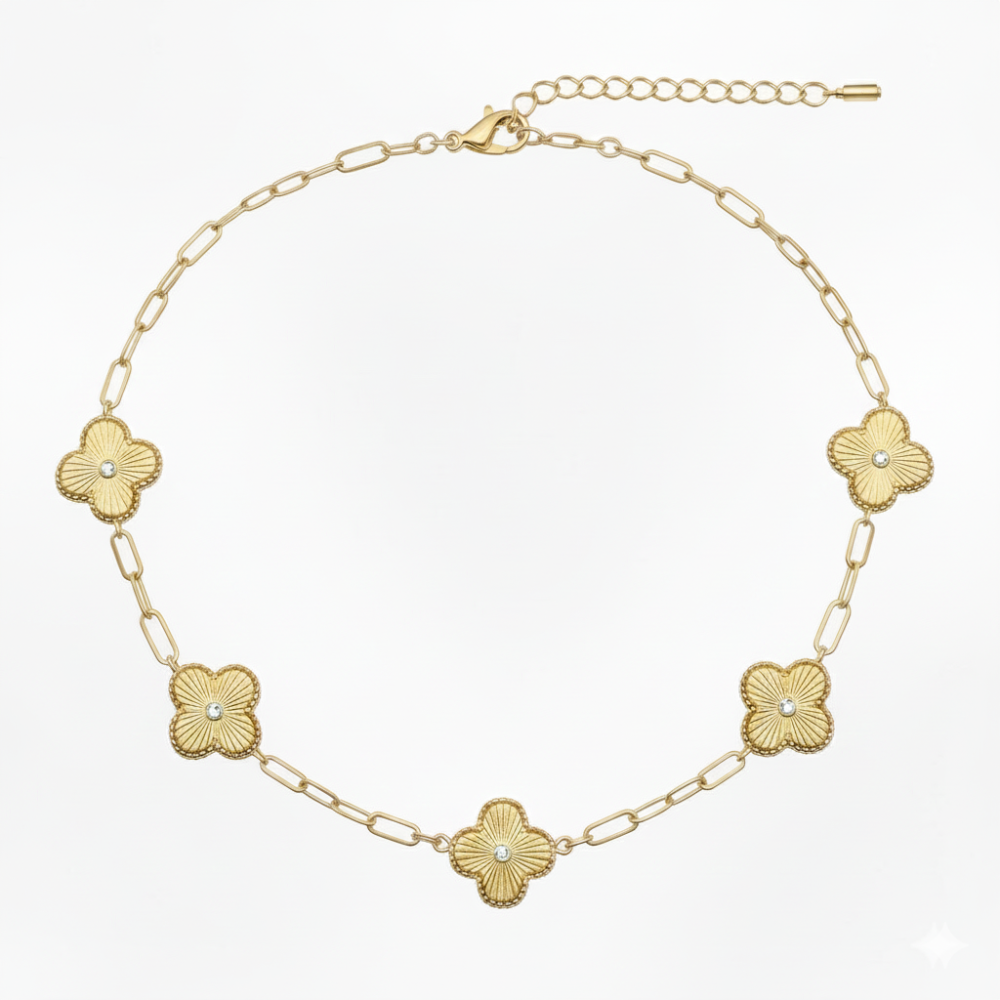 Parker & Grey Collar Golden Trébol Para Damas