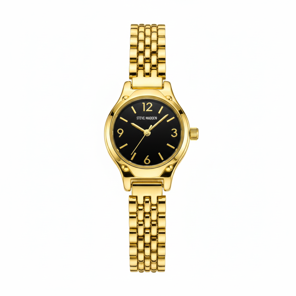 Steve Madden Reloj Golden & Black