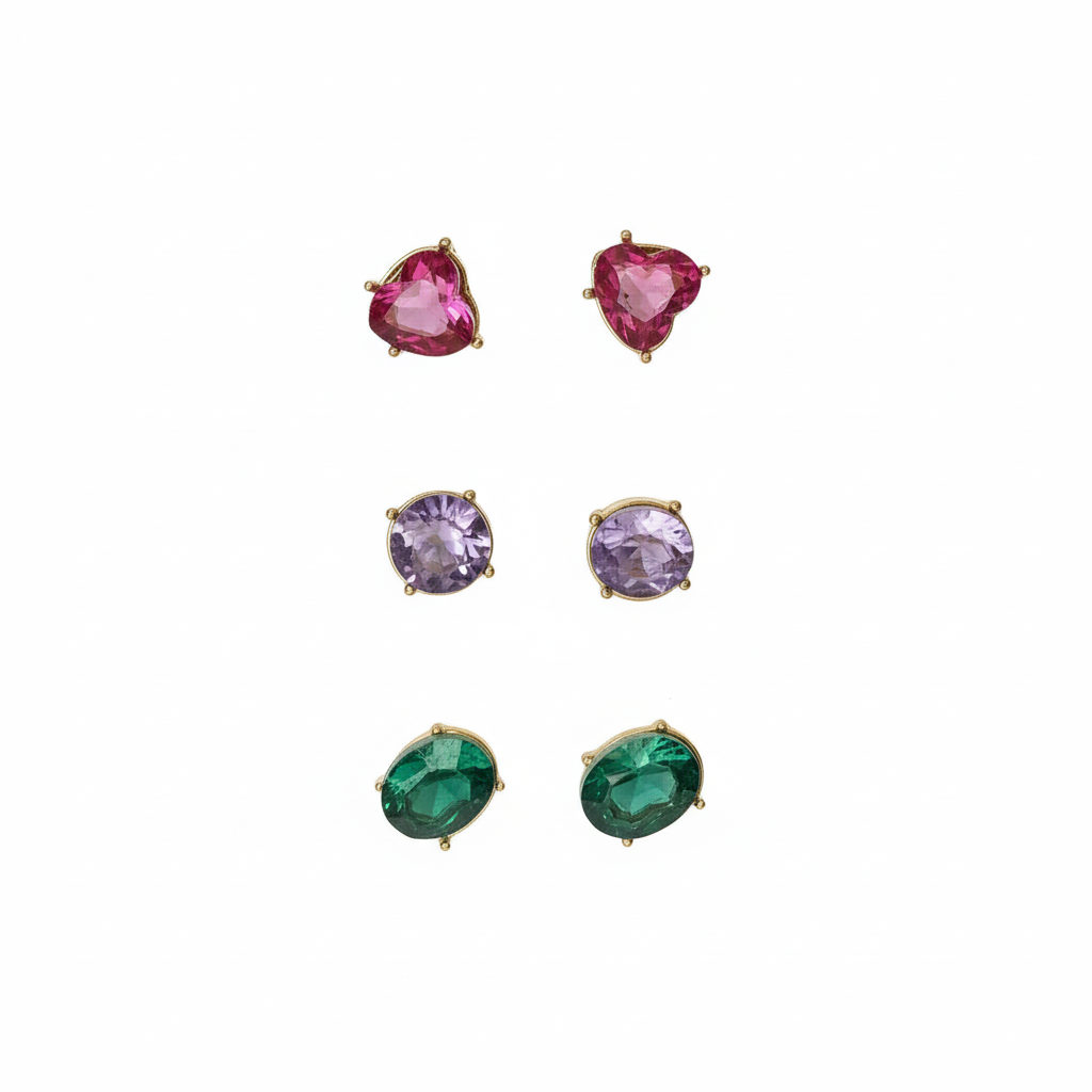 Jessica Simpson Set de Zarcillos 3 Pares