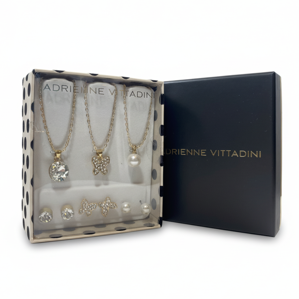 Adrienne Vittadini Set de 3 Collares y Zarcillos