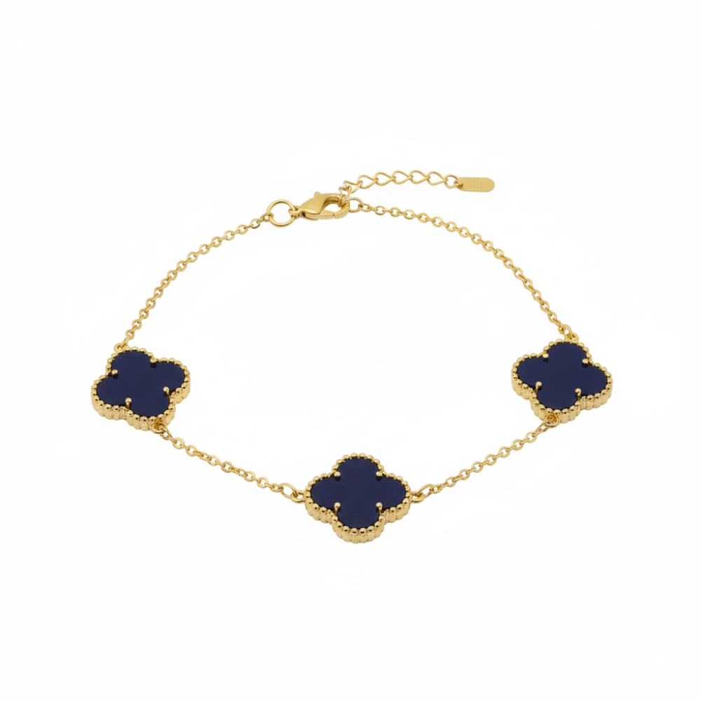 Parker & Grey Pulsera Flash Gold Plated Black