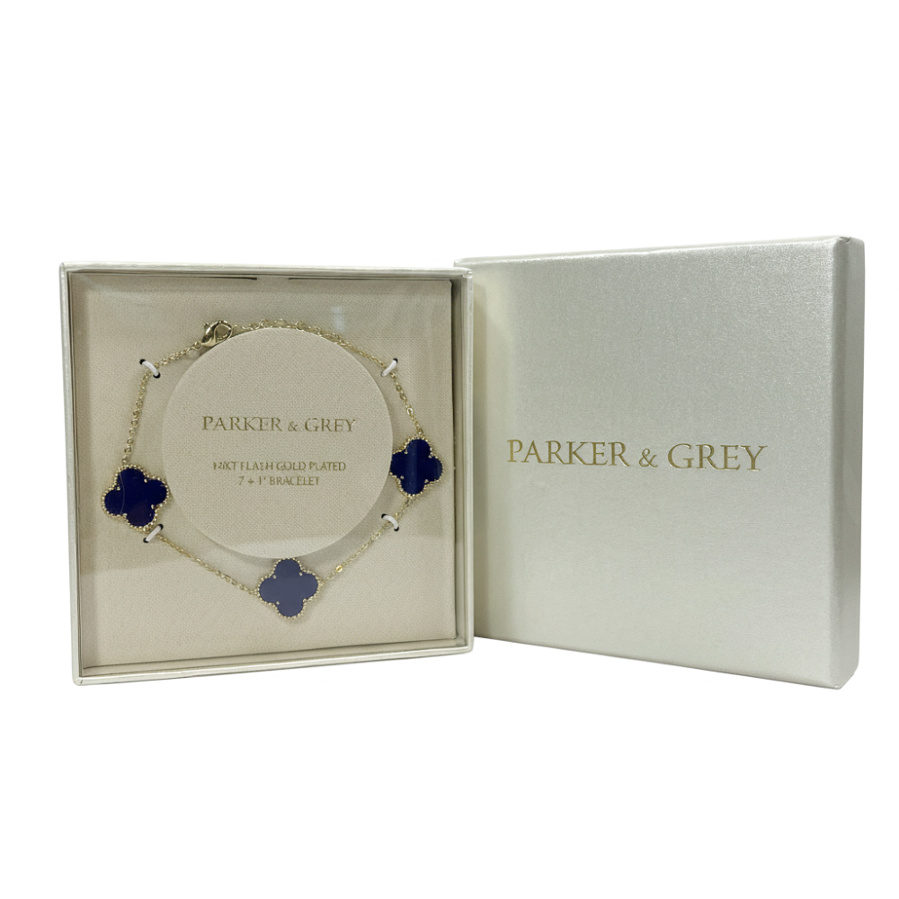 Parker & Grey Pulsera Flash Gold Plated Black