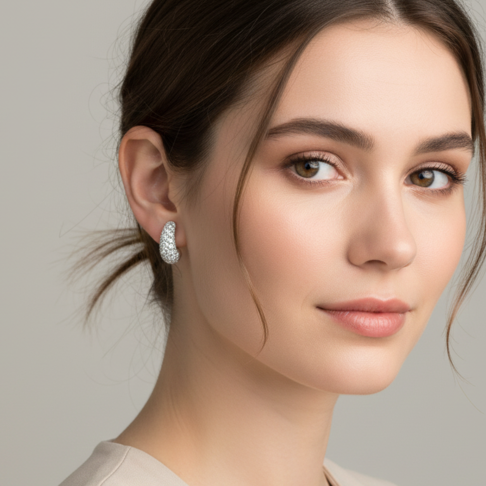 Danecraft Set De Zarcillos Fine Silver Plated 4Und