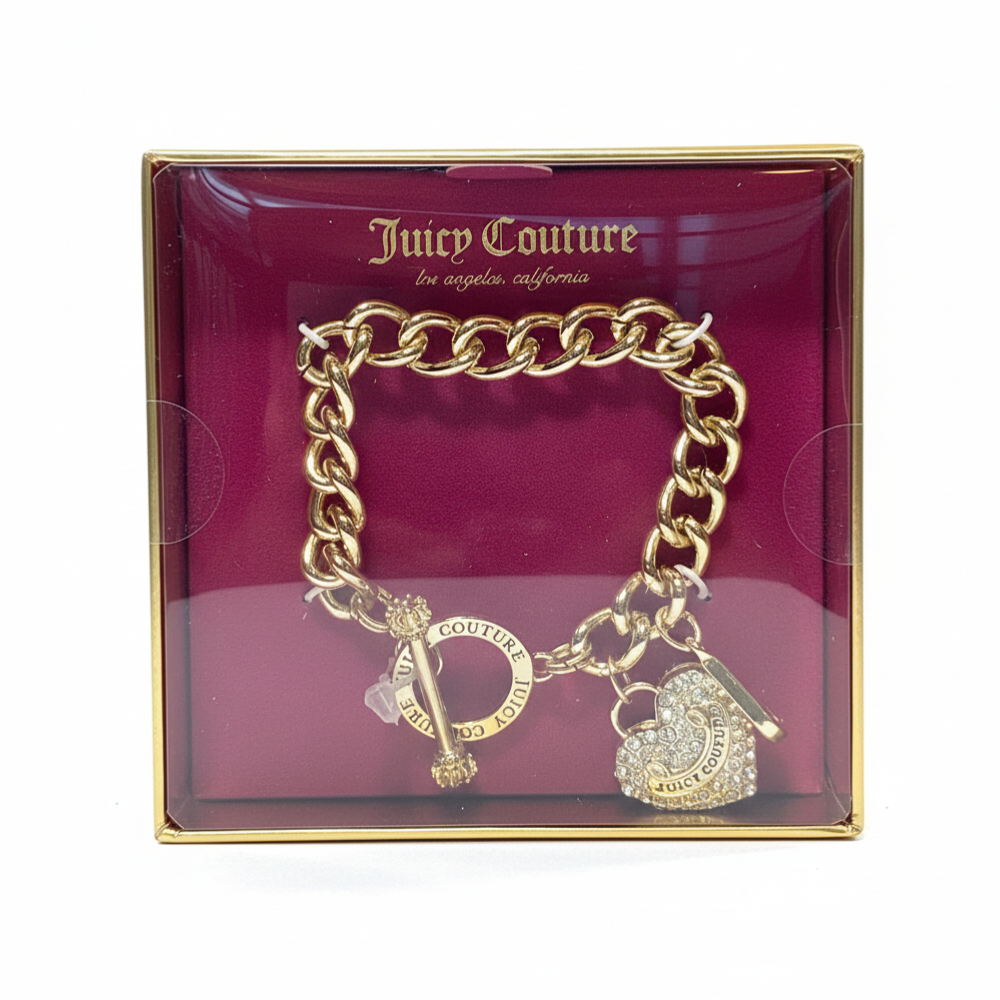 Juicy Couture Pulsera Con Dije Corazón Zirconia