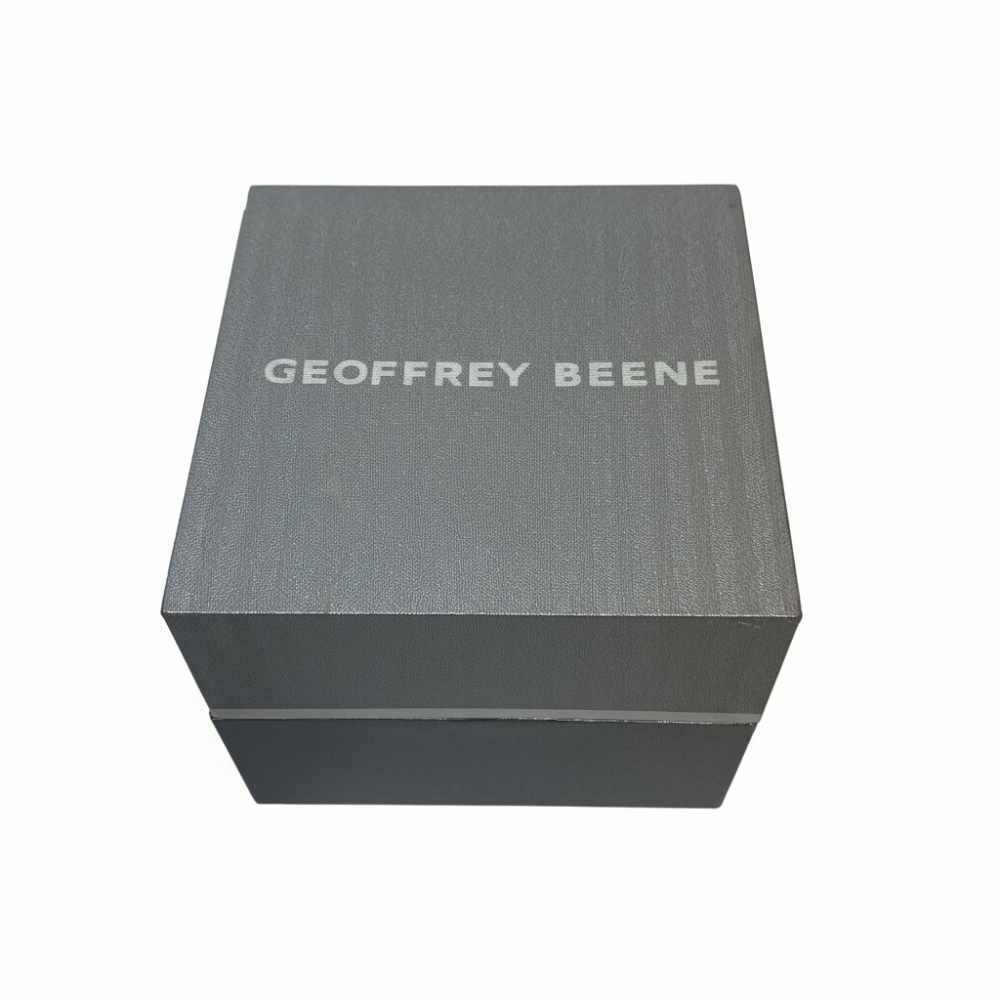 Geoffrey Beene Reloj Para Caballeros Correa Cuero Brown