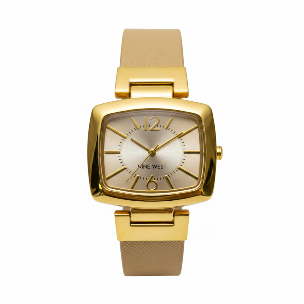 Nine West Reloj Para Damas Square Gold