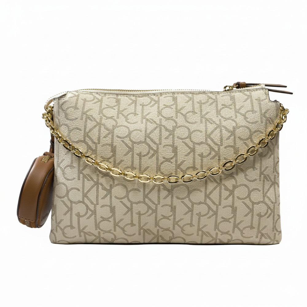 Calvin Klein Cartera Crossbody Vanilla