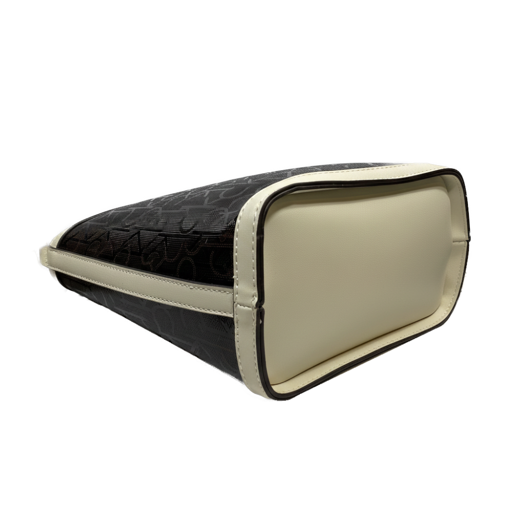 Calvin Klein Cartera Crossbody Brown & White