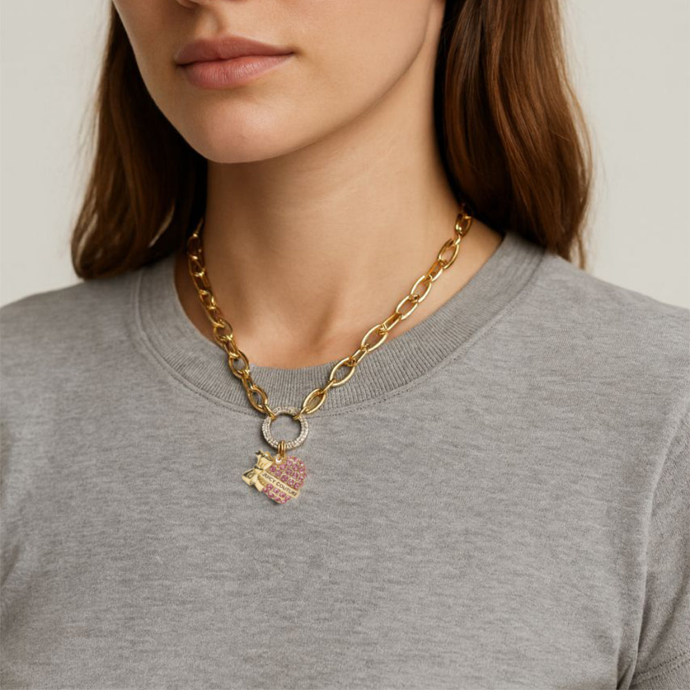 Juicy Couture Set Collar y Zarcillos JC