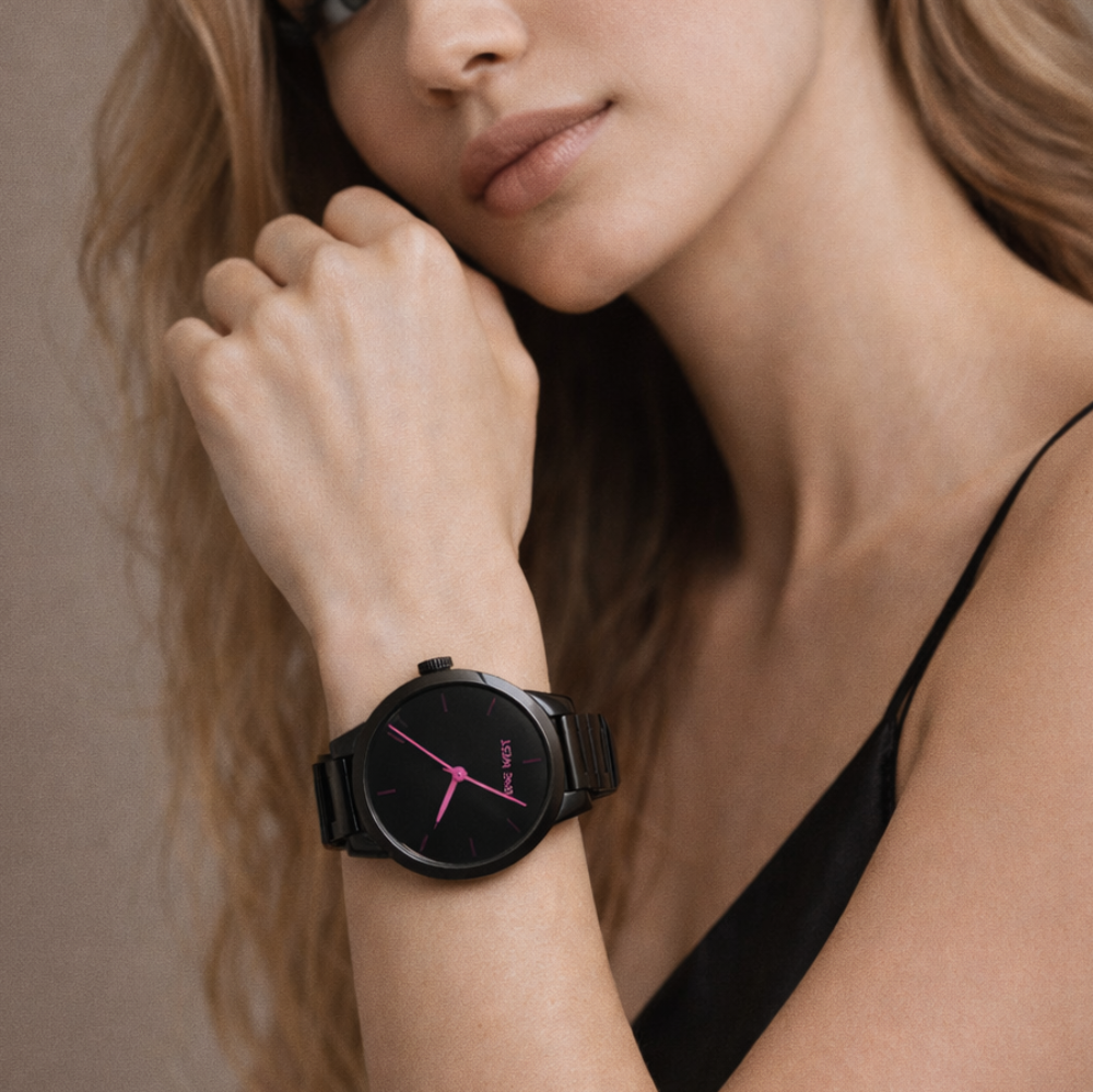 Nine West Reloj Para Damas Black