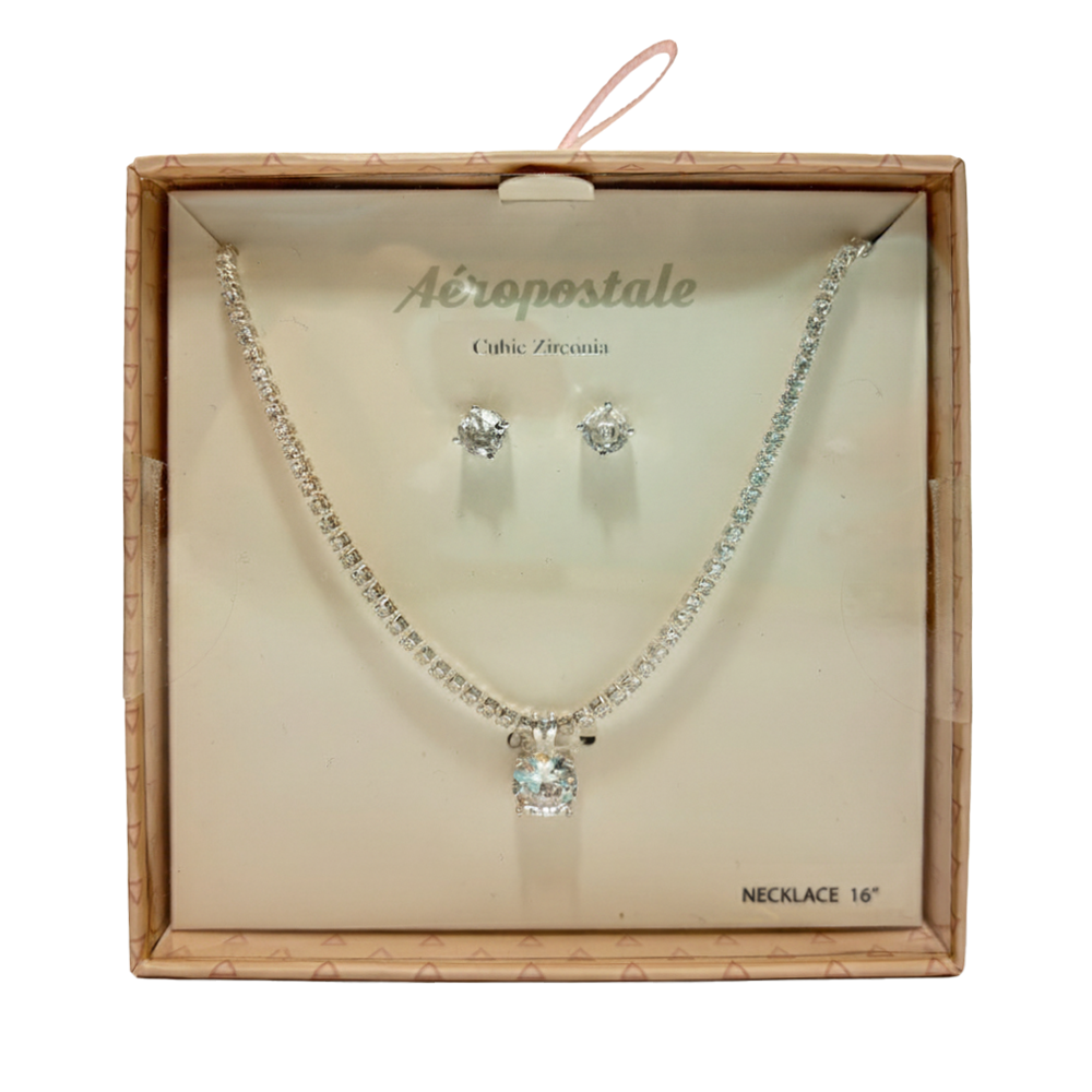 Aeropostale Set De Collar Y Zarcillos